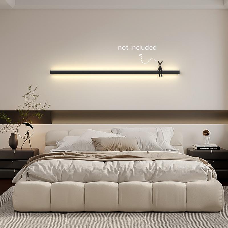 Modern LED Wall Lamp Simple Long Strip Indoor Wall Light Bedroom Living Room TV Background Decor Sconce Lighting Fixture 85-265V