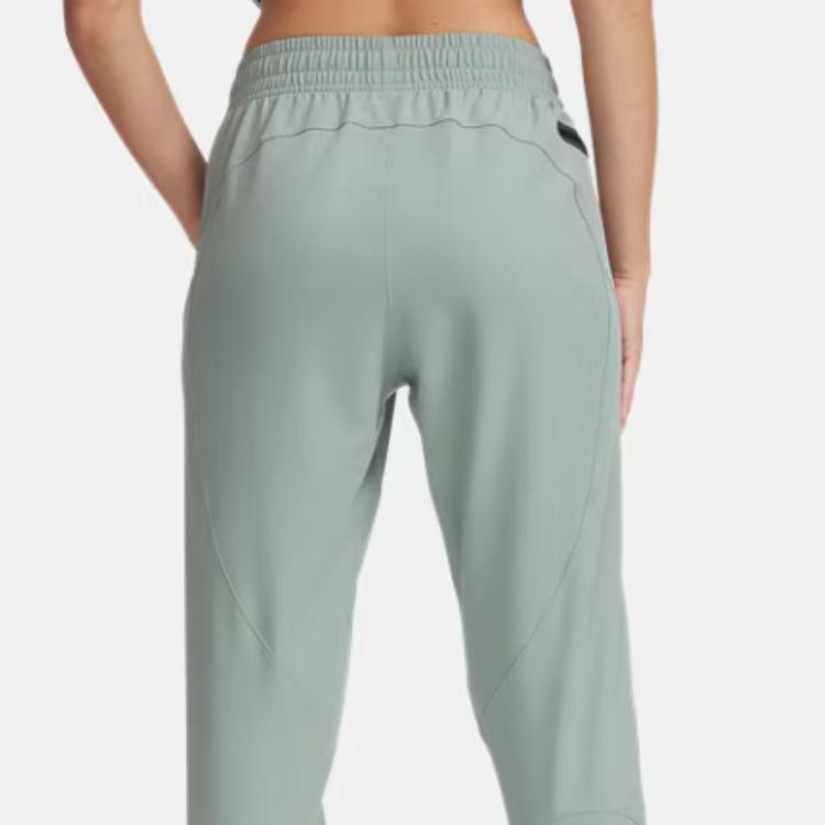 Under Armour Unstoppable Solid Color Comfortable Fashion Versatile Casual Pants Women Bottoms Green 1376926-348