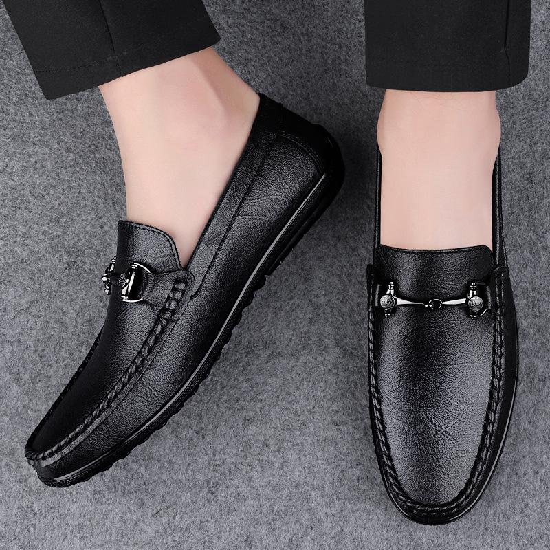 Summer green fashion Doudou shoes men's soft sole light breathable foot cover lazy shoes men's driving shoes