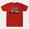 Men Black Print T-shirt Bobby Allison #28 No-Cut Transfer Paper Print Cotton Tshirt