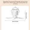Compactly DC5V Hanging Fan Remote Operated 3Wind Gears Ceiling Fan Quiet Cooling For Home Camping Bed Tent Space