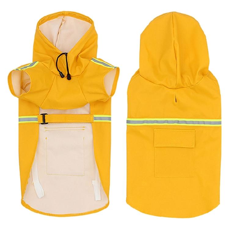 Impermeabile per Cani Impermeabile con Cappuccio Giubbotti Poncho Pioggia Impermeabile con Strisce Riflettenti