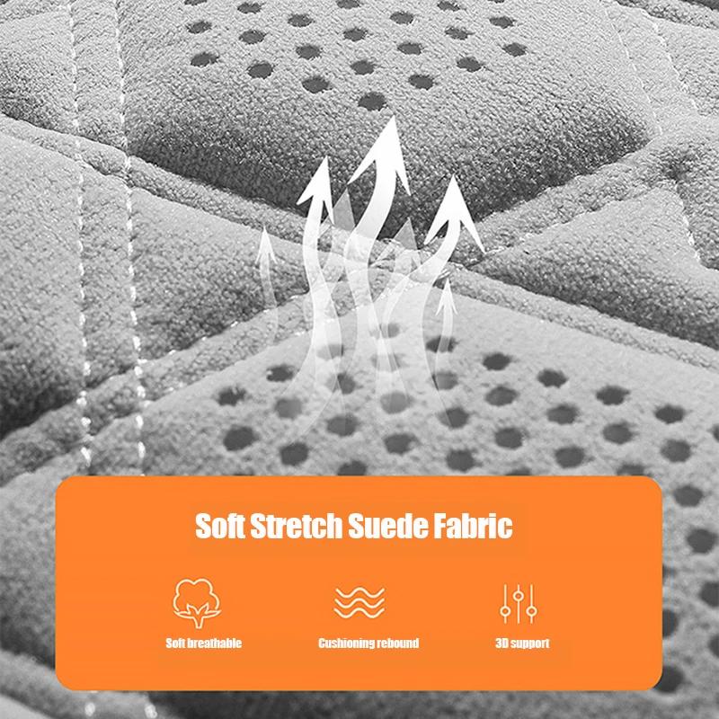 Universal Car Seat Cover Soft Suede Driver's Seat Support Cushion Breathable Anti-slip Protective Mat Car Interior Accessories