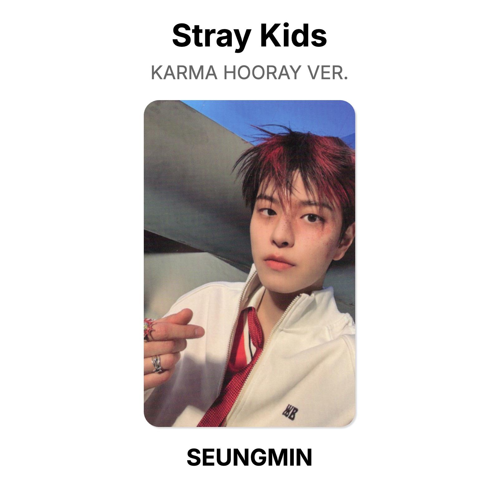 Stray Kids KARMA HOORAY ВЕР. Официальная фотокарта SEUNGMIN