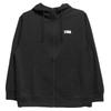One Colors LOGOS PARK Men's Plus Size Lightweight Logo Print Zip-Up Cardboard Sweatshirt, Size 2L, Black (49)