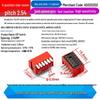 SMD DIP Switch, Flat Toggle, 2P 4-10 Positions, 2.54mm, Red/Blue/Black