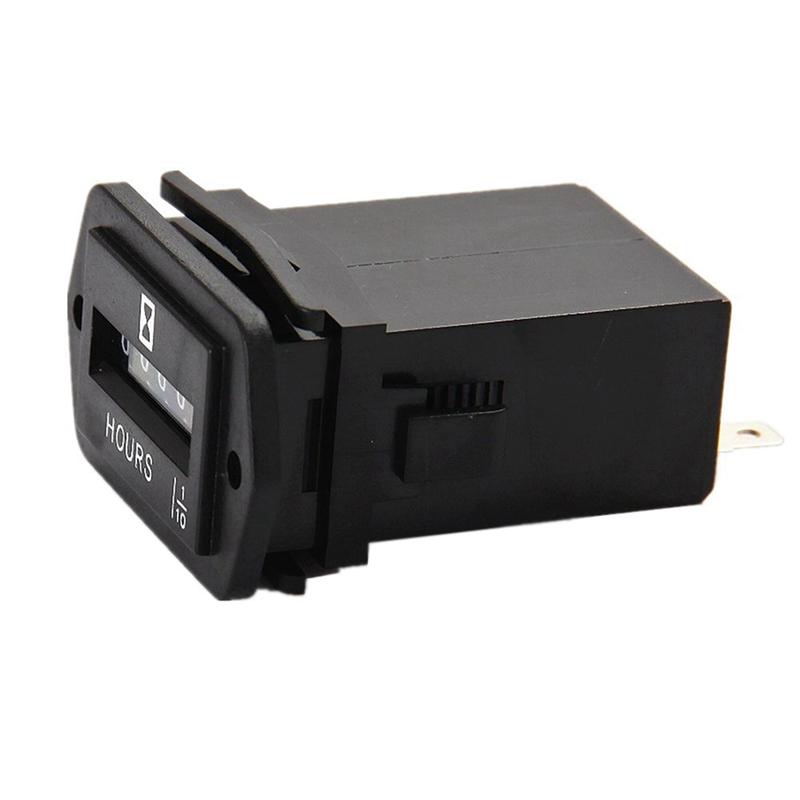 AB34-2X DC 6-80V Mechanical Hour Meter - Hourmeter For Engine Generator Boat Automobiles Motorcross Motor Truck Tractor