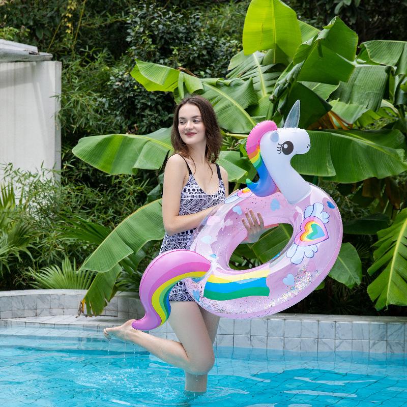 Rooxin Aufblasbarer Pool Schwimmer Schwimmring Tube für Kinder Erwachsene Wasserspiel Schwimmsitzring Schwimmkreis Sommer Strandparty