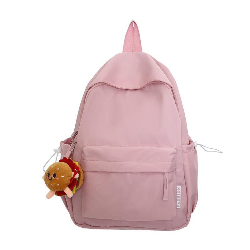 Student schoolbag summer new candy color simple backpack junior high school fashion large capacity backpack