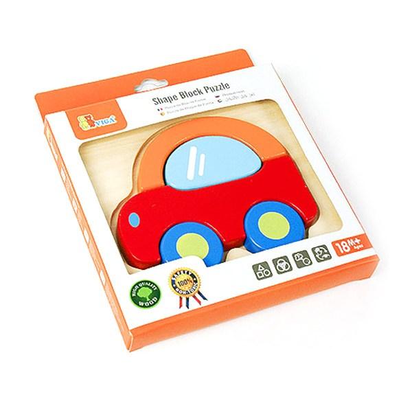 

VIGA Baby Puzzle Car, 1, 5 деталей, лучший пазл для малышей в Корее