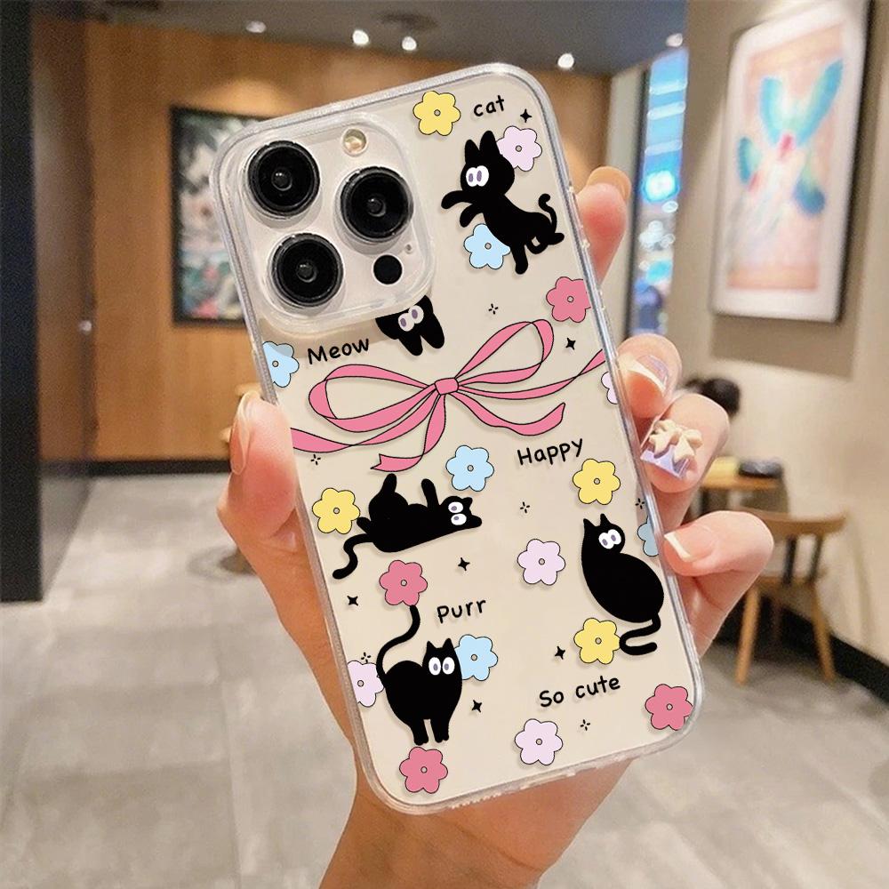 Transparent Phone Case for iPhone 11 12 13 iPhone 13 14 15 Pro 15 16 Pro Max Samsung A15 A16 A25 A26 A55 A56 S25 S24 S22 S23