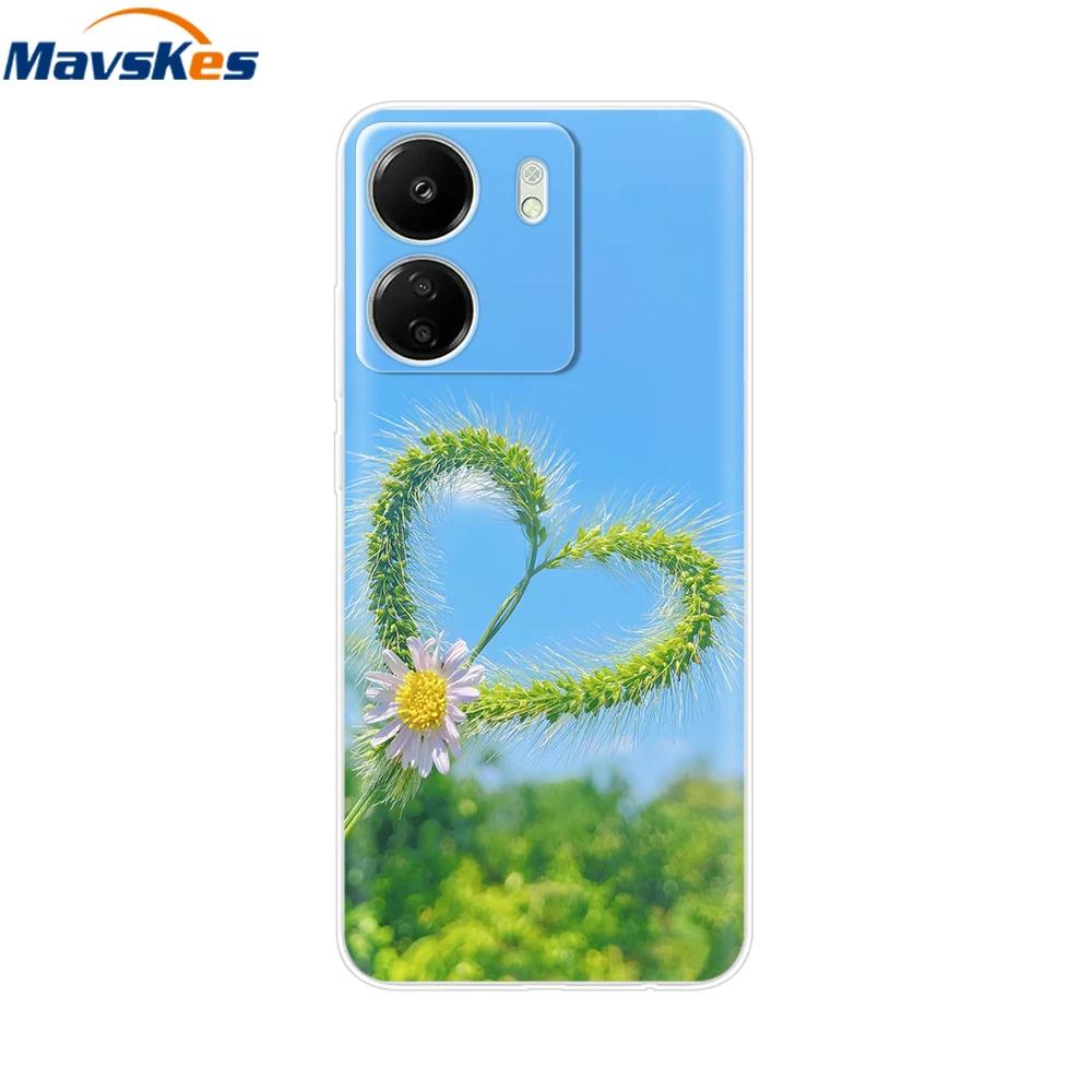 For Xiaomi Poco C65 Cases For Xiaomi Poco C65 Fashion Clear Soft Silicone Phone Cases TPU Fundas for PocoC65 c 65 Coque Bumper