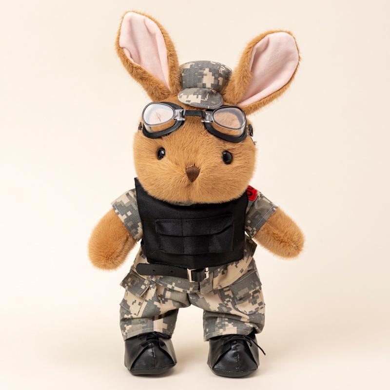 Panda Legion Doll Rabbit Doll Camouflage Soldier Soldier Brother Plush Toy Soldier Retirement Souvenir Gift