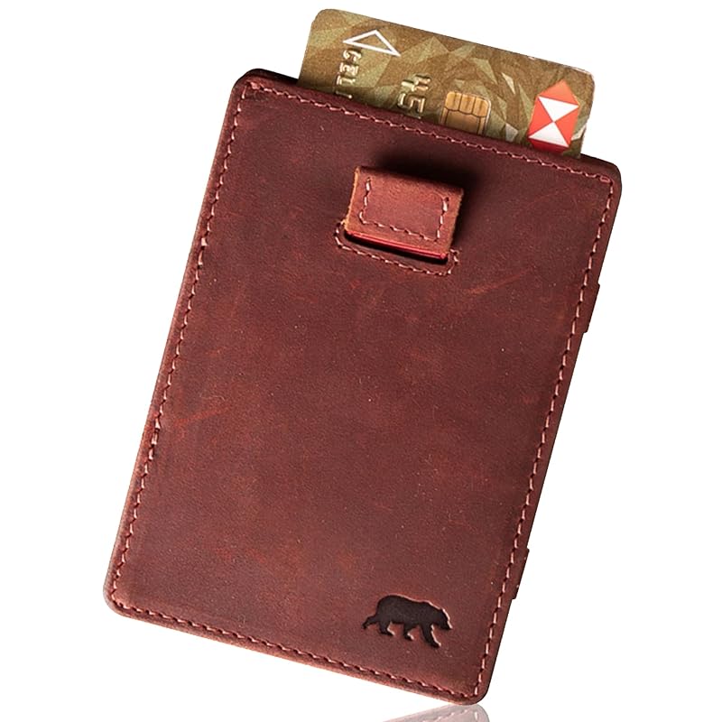 

[PhaseCore] For minimalists genuine leather magic wallet magic wallet with gift box (burgundy)