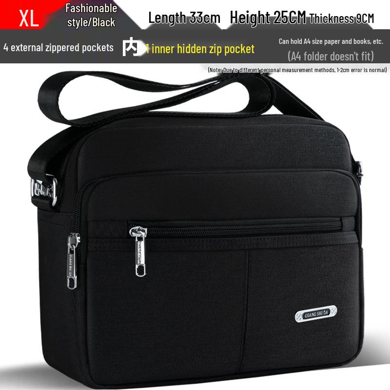 Trendy Men's Waterproof Oxford Crossbody Shoulder Bag