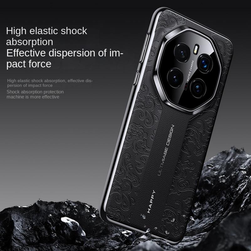Luxury Auspicious Cloud Leather Carving Process Embossed Case For Honor Magic 7 Pro Magic7 6 Pro Honor X9c X60 X50 Protect Cover
