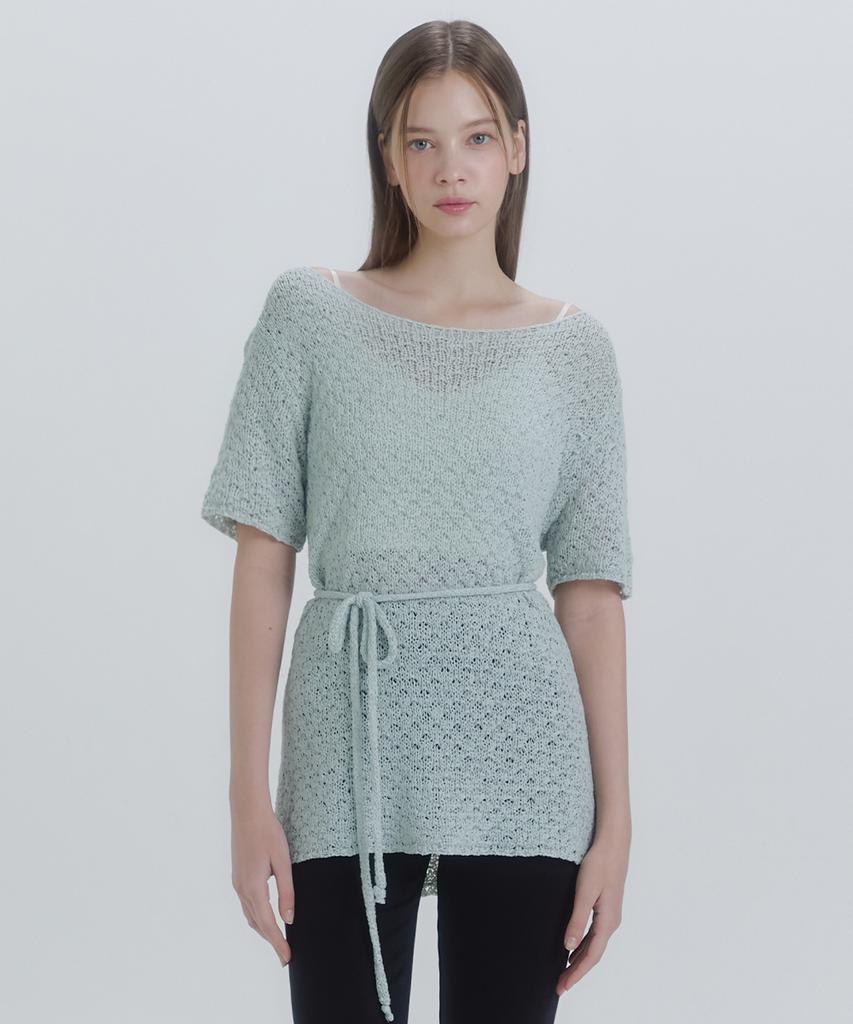 MICANE Callenira Half Sleeve Sheer Knit