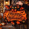 Halloween Hanging Sign with and Design for Indoor Outdoor Decoration