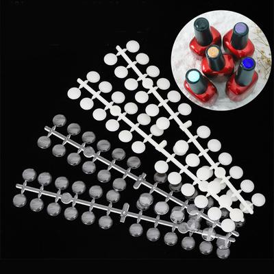 120Pcs Dot Flachen Boden Farbe Karte Flasche Boden Flasche Kappe Nagellack Farbe Display Board Maniküre Werkzeug
