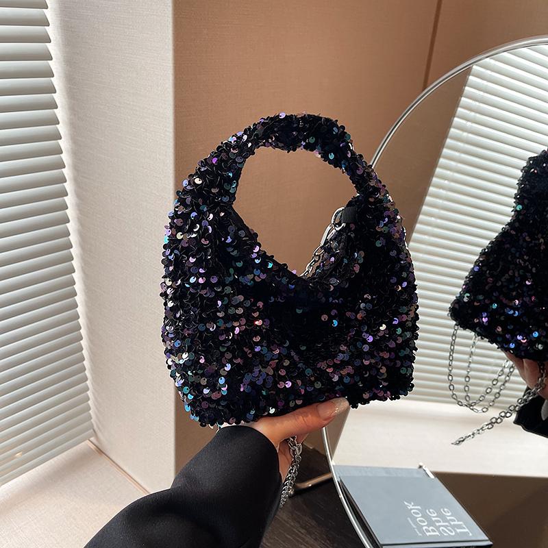 Сумка через плечо из пайеток — фото 11