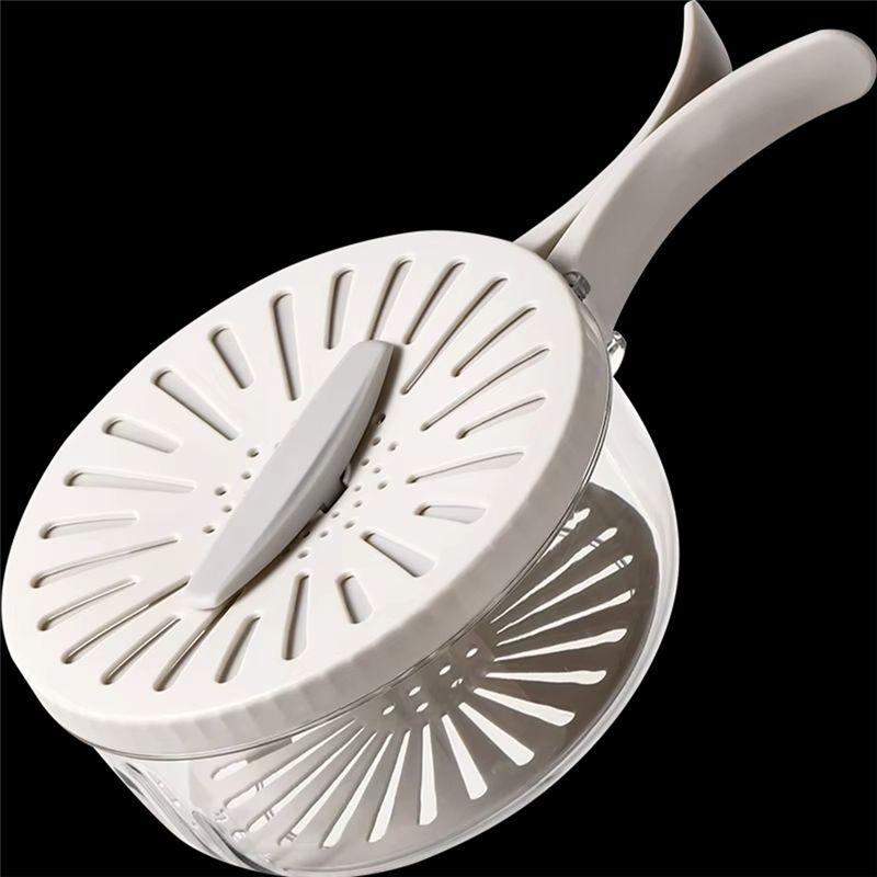 AEE2-Multifunctional Folding Drain Basket,Fruit & Vegetable Washing Bowl, Plastic Colander With Water-Filtering Basin