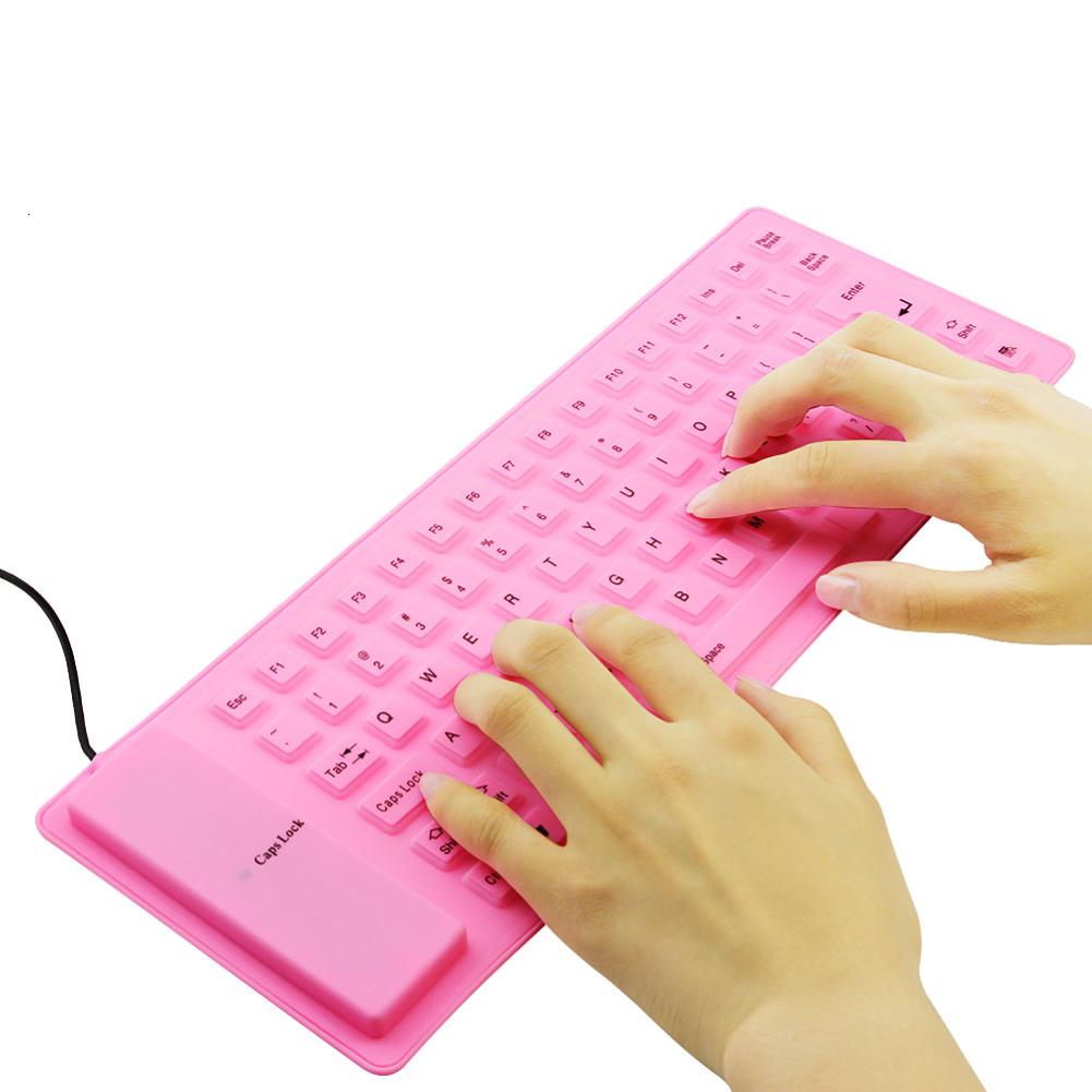 85 Keys Foldable Keyboard Portable Wired USB Mute Silicone Folding Keyboard for Laptop/Computer