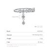 MODIAN 925 Silber High-Fashion Funkelnde Runde Zirkon Charms Fingerringe Für Damen Party Feiner Schmuck