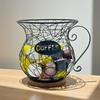 Sturdy Coffee Organizers Basket In Elegant Designs Featuring Opening Portable Accessory for Home or Office Use