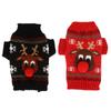 Dog Snow Sweaters Thickening New Year Christmas Dog Holiday Sweaters Dogs Clothes Xmas Decorations for Small Medium Dogs