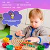 Montessori Educational Beads Toy, 77 Multicolor Beads for Color Sorting, Fine Motor Skills Training, Ages 3+
