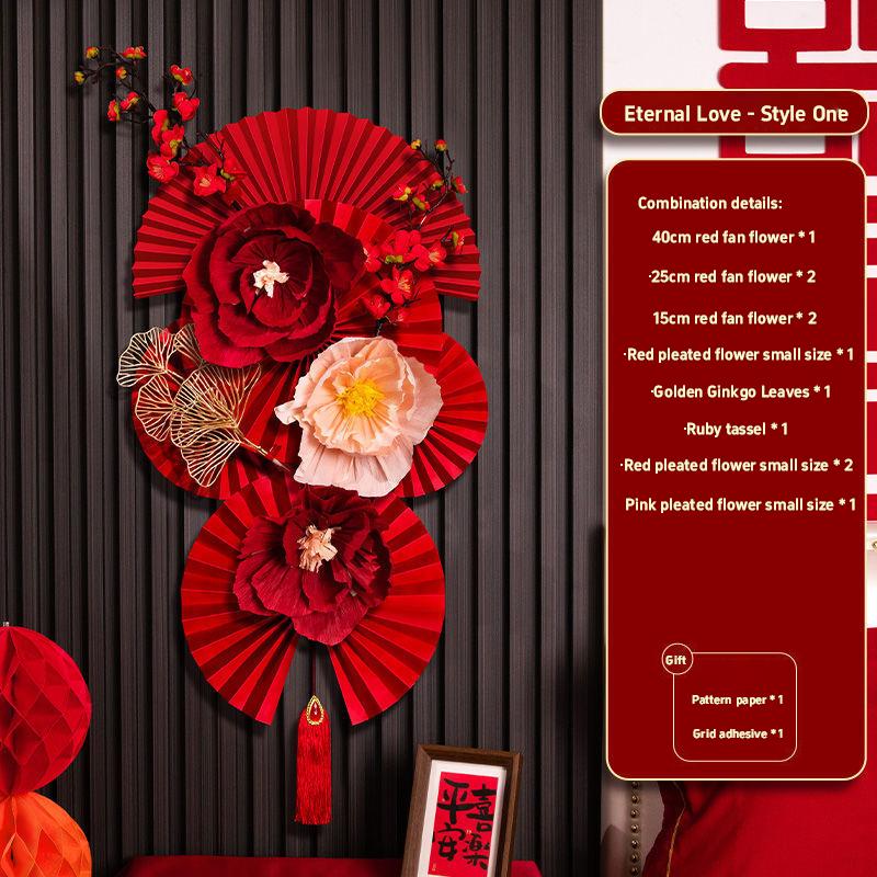 1 Set Chinese New Year Decorations 2026 Chinese Wedding Ornament Lunar New Year Wall Accessories Year Of The Horse 2026 Decor