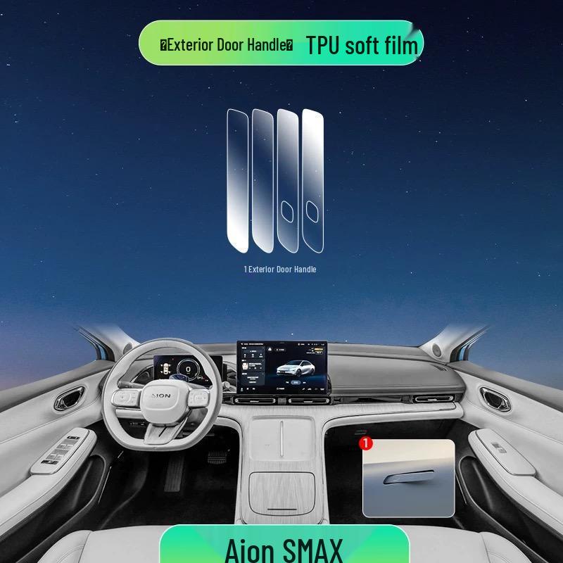Transparent TPU Interior Film for 2021-2025 GAC Aion V Plus Console and Door Panels