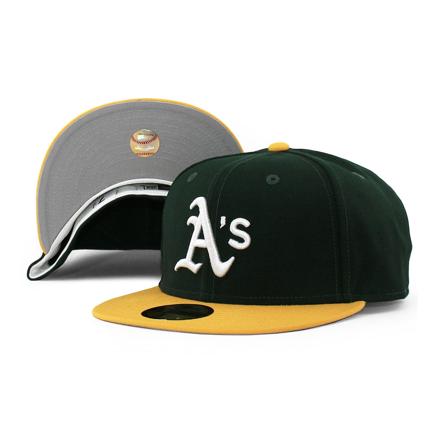 

[New Era] 59FIFTY Oakland Athletics [MLB OLD AUTHENTIC 1999-2006 HOME FITTED CAP] OAKLAND ATHLETICS Cooperstown (7-14 (approx. 57.7 cm)) [Used]