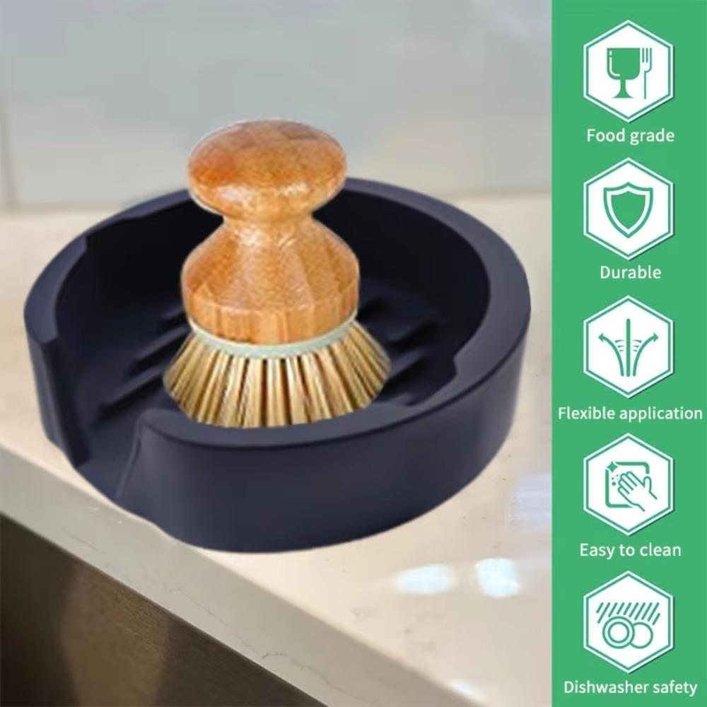 Multi-Functional Sponge Drying Tray Silicone Sink Faucet Storage Rack  Household