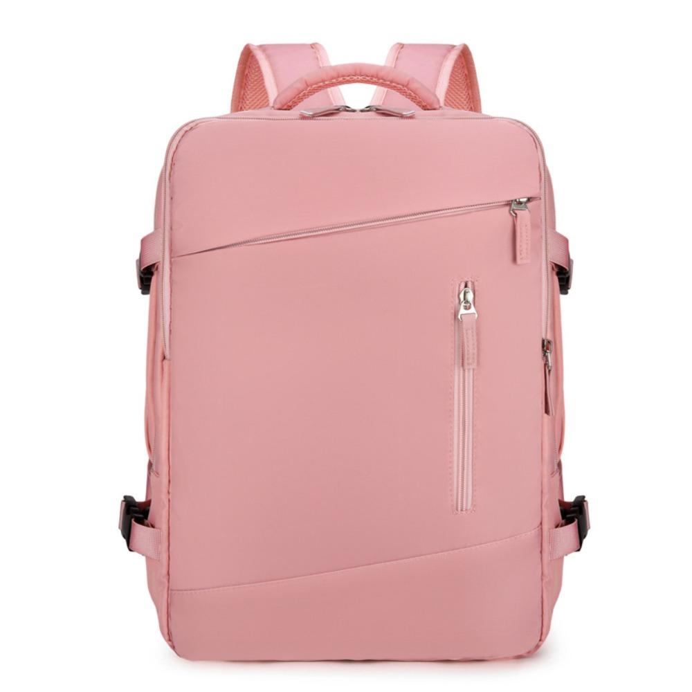 

Comfortable Travel Backpack Waterproof Travel Bag Durable Shoulder Luggage Bag Travel рожевий