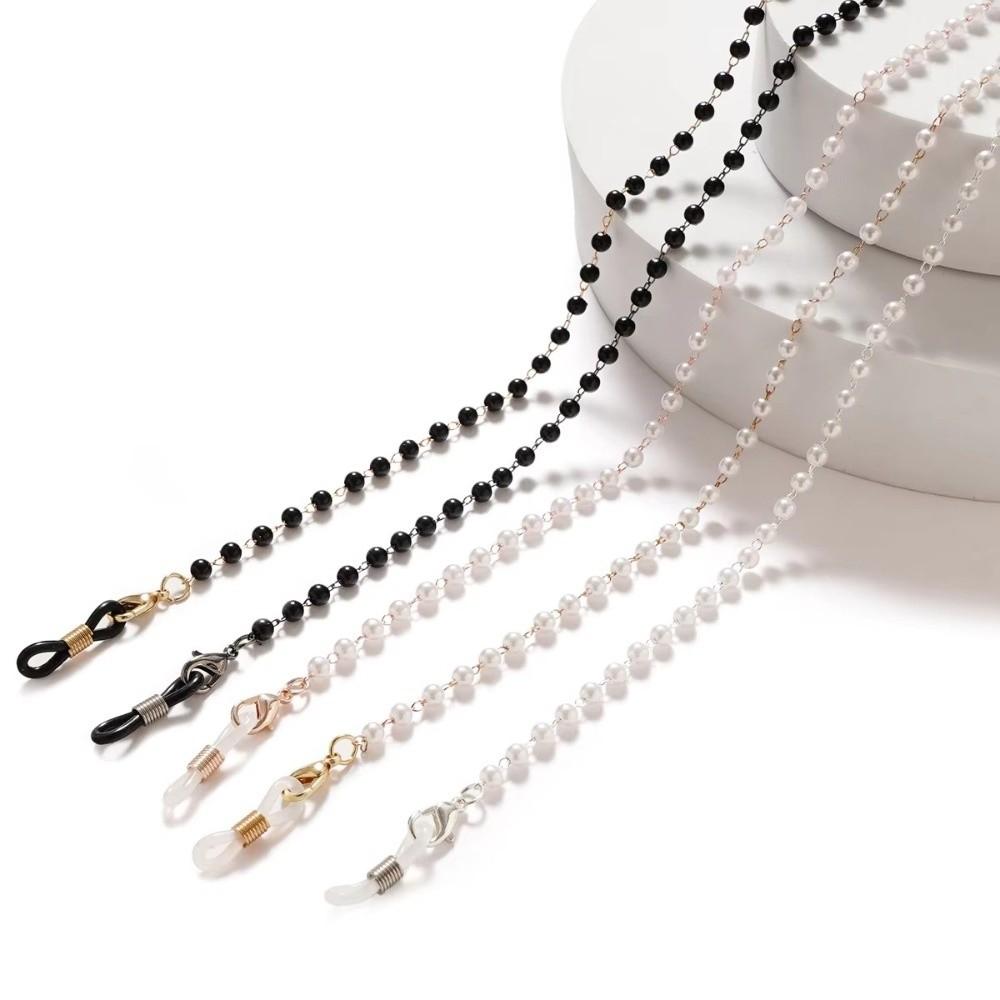 Fashion Pearl Glasses Chain Metal Anti-loss Sunglasses Lanyard Multi-purpose Neck Strap Cords For Women Glasses
