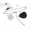 Metal Fashion Women Waist Chain With Detachable Heart Shaped Pendant Bag