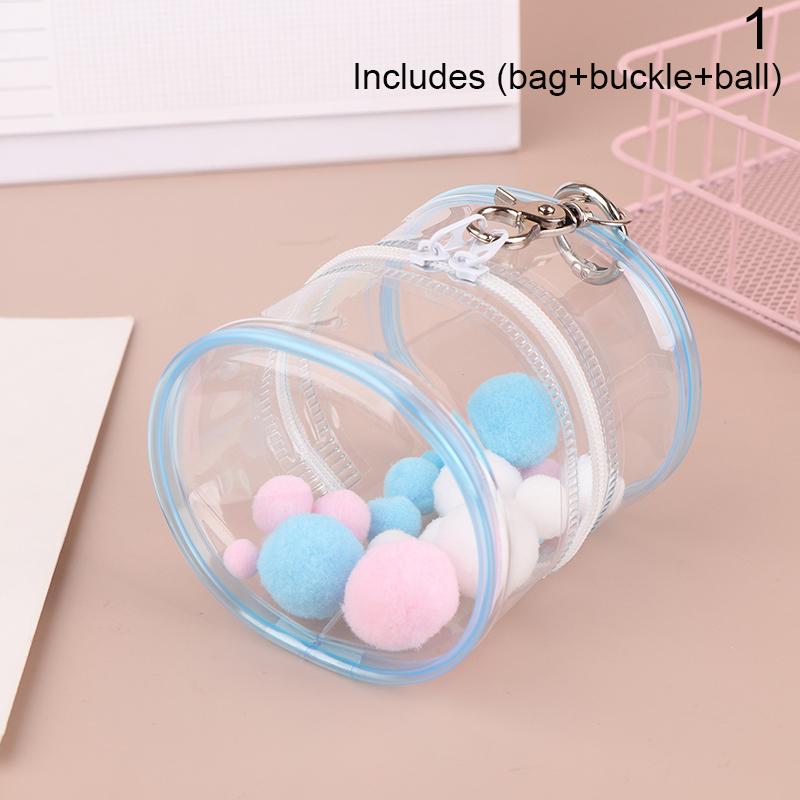 Geantă pentru păpuși de pluș Pvc, din bumbac transparent, husă de afișare transparentă, carcasă de depozitare transparentă pentru păpuși de desene animate anime