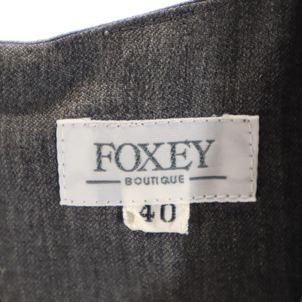 FOXEY Made in Japan wool No sleeve one piece 40 gray Women Used