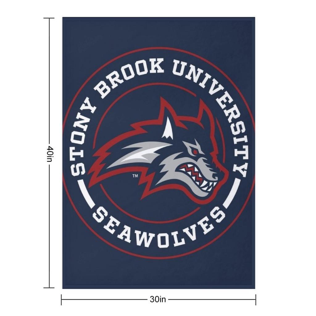 Stony Brook - Circle Throw Blanket Plush Decorative Beds Quilt funny gift Blankets