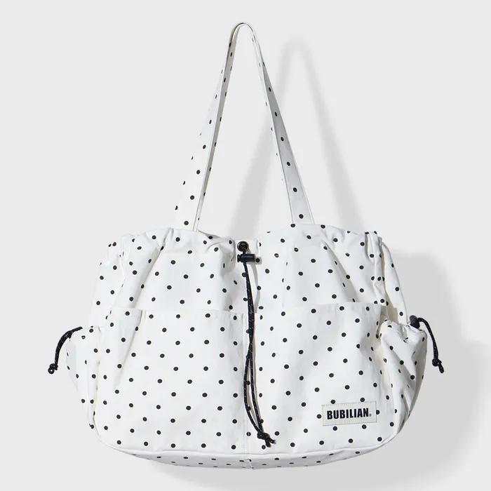 Newbie Shoulder Bag _ Dot Cream