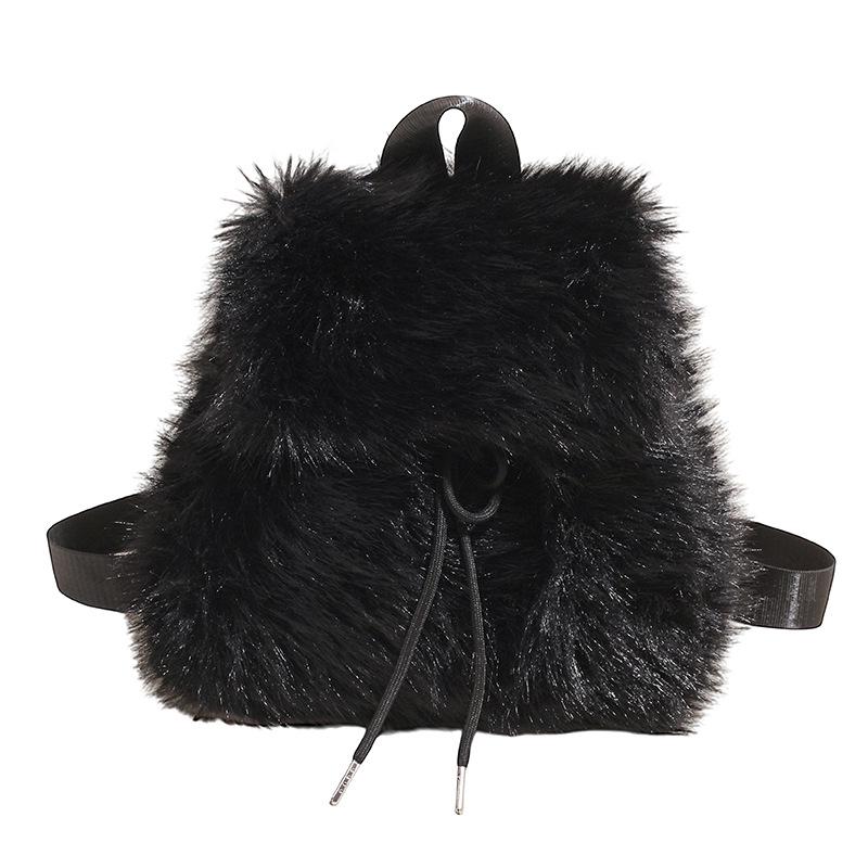 

Женский пушистый рюкзак с леопардовым принтом - Большая вместимость, Новая осенне-зимняя коллекция 34cm x 12cm x 23cm