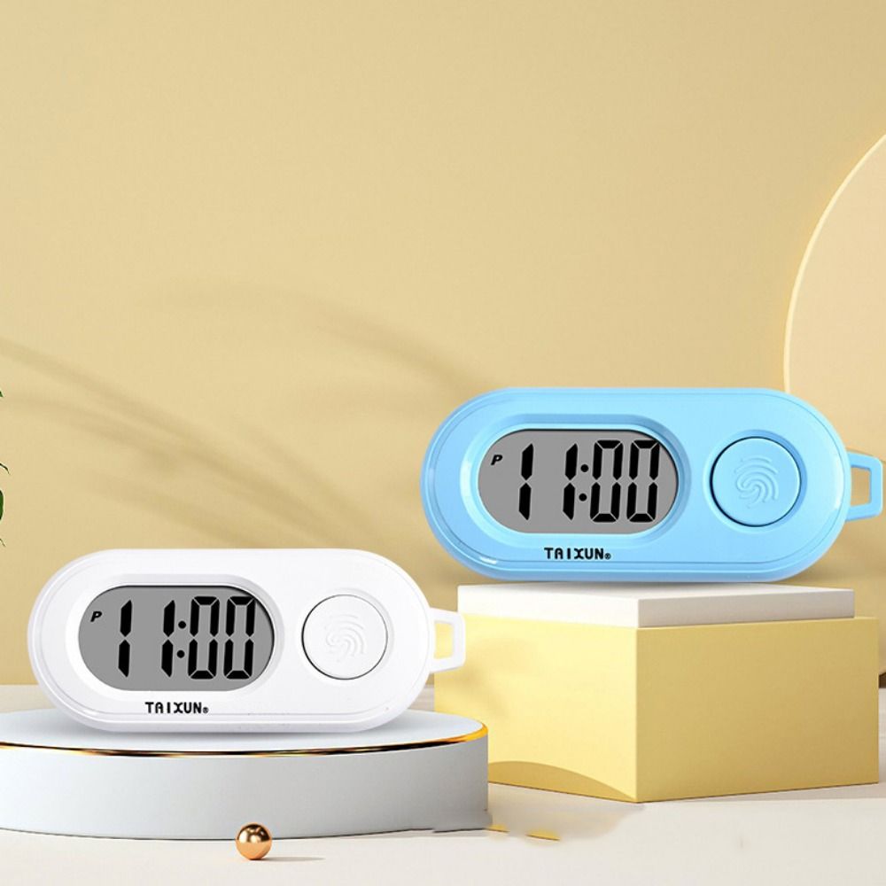 Key Display Electronic Watch Keyring Table Time Display Mini LED Digital Clock Backpack