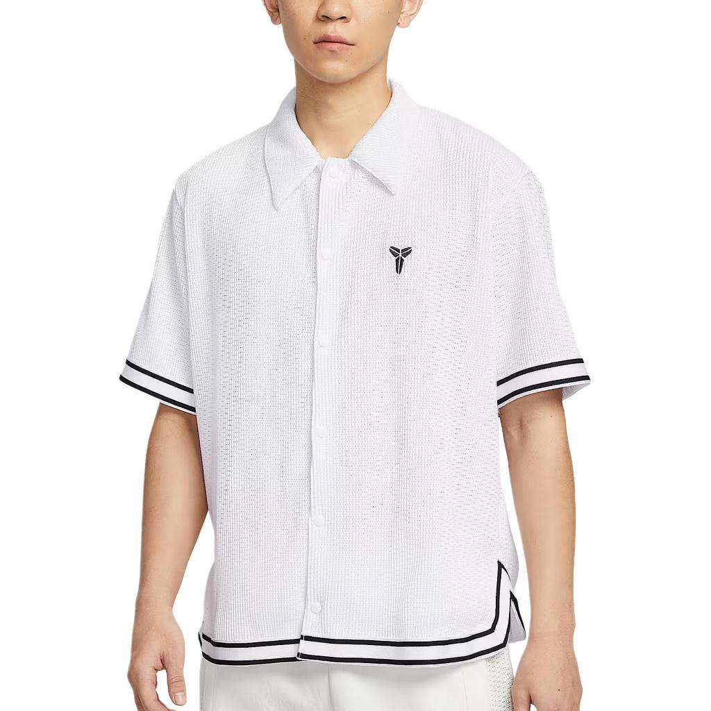 Nike SS25 Fashion Soft Comfortable Versatile Short Sleeve Shirt Men shirts White IB0021100