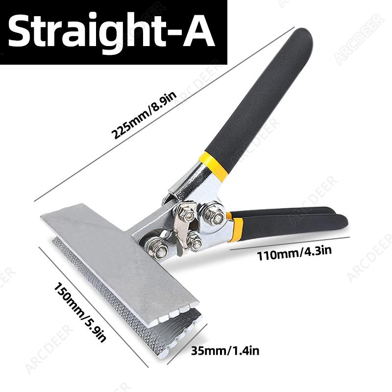 Sheet Metal Hand Seamer Straight Jaw Sheet Metal Bender Tools for Flattening Metal Folding Bending Pliers Hand Tool
