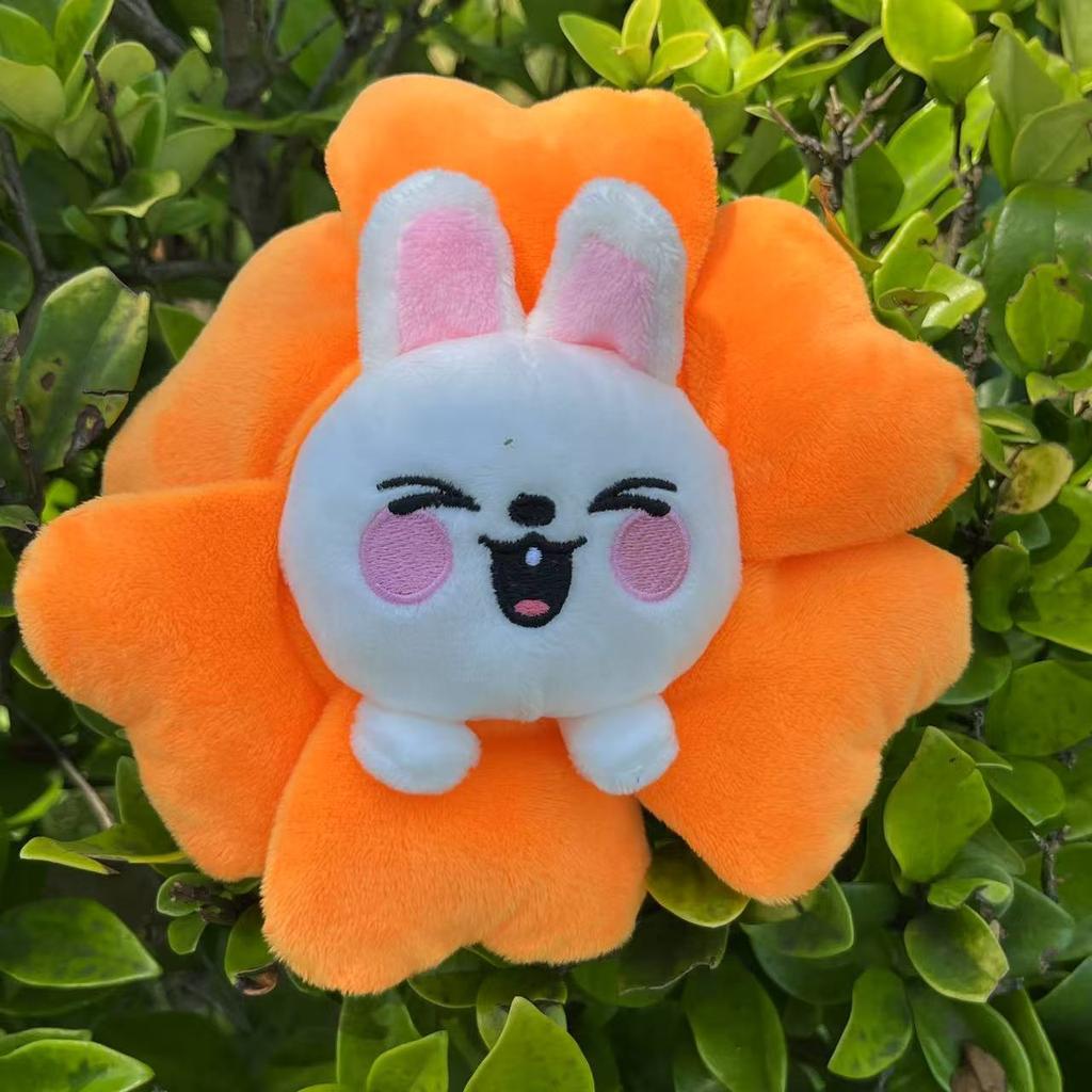 New Flower Pencil Case Plush Doll 1/8pcs SKZooed Stray Plush Flower Pen Case For Kid Stationery Gift For Fans Collect Gifts