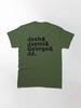Westlife Josh _amp_ Jaymi _amp_ George _amp_ JJ (black Writing) Fitted Classic T-Shirt