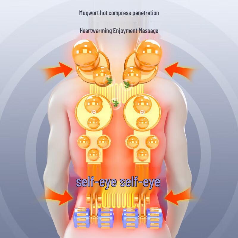 Aux Multifunction Neck and Back Kneading Massager