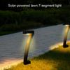 Moderne Geometrische Solarpfadleuchten, 7-förmige Außen-Gartenlampe - Wasserdicht, Warmweiße LED, für Hof, Auffahrt, Rasen Dekoration, Einfache Installation