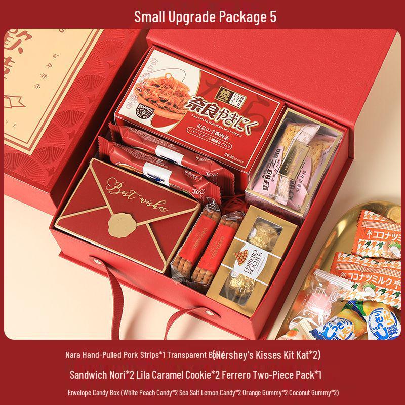 Elegant Wedding Candy Favor Box Set with Biscuits and Sweets